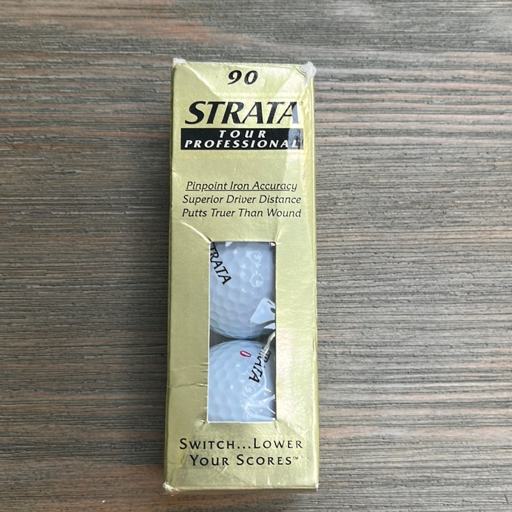 Spalding Strata 90 golf balls, new in box
